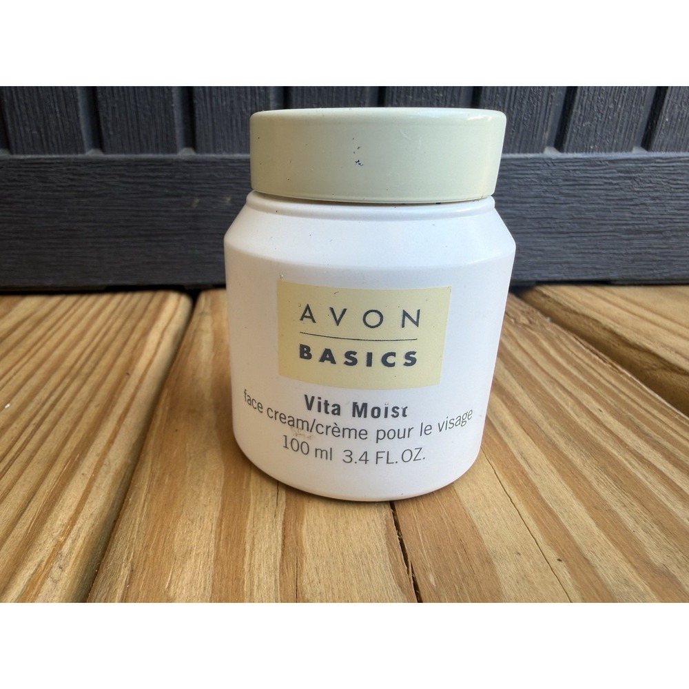 Avon Basics VITA MOIST Face Cream 6.7 oz New Old Stock 1999 Vintage
